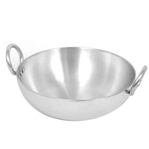 Aluminium kadhai Premium Range of Aluminum Kadhai Deep Kadai | Non Induction Kadai | Non Stick Kadai | Deep Cooking woks (11 Litter)