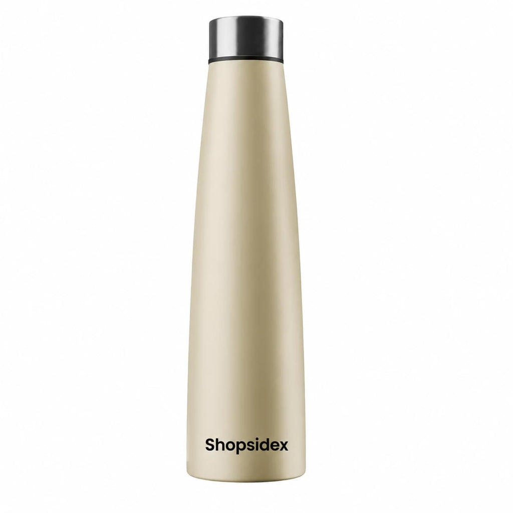 Beige Stainless Steel Water Bottle 1000ml