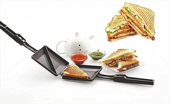 sandwich gas toaster surya king Non-Stick Cut Sandwich Gas Toaster, 1 Piece, Black Sandwich Toaster Grill and Toast