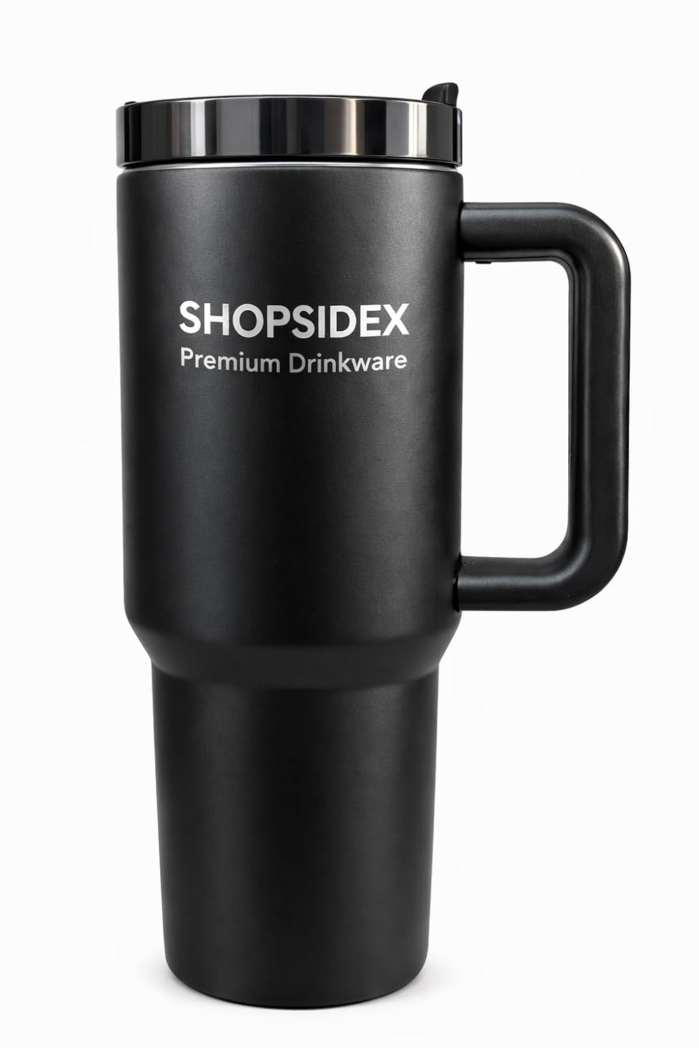 Shopsidex Tumbler with lid and Straw 1200ML Cup Stainless Steel Vacuum Insulated Tumbler for Water, Iced Tea or Coffee 1200ML Office Gym Travellingwith 2 Straw and 1 Cleaning Brush (Z- Black)