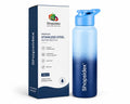 Water Bottle 1 ltr Stainless Steel Sports/Fridge Bottle with Dual Cap |
