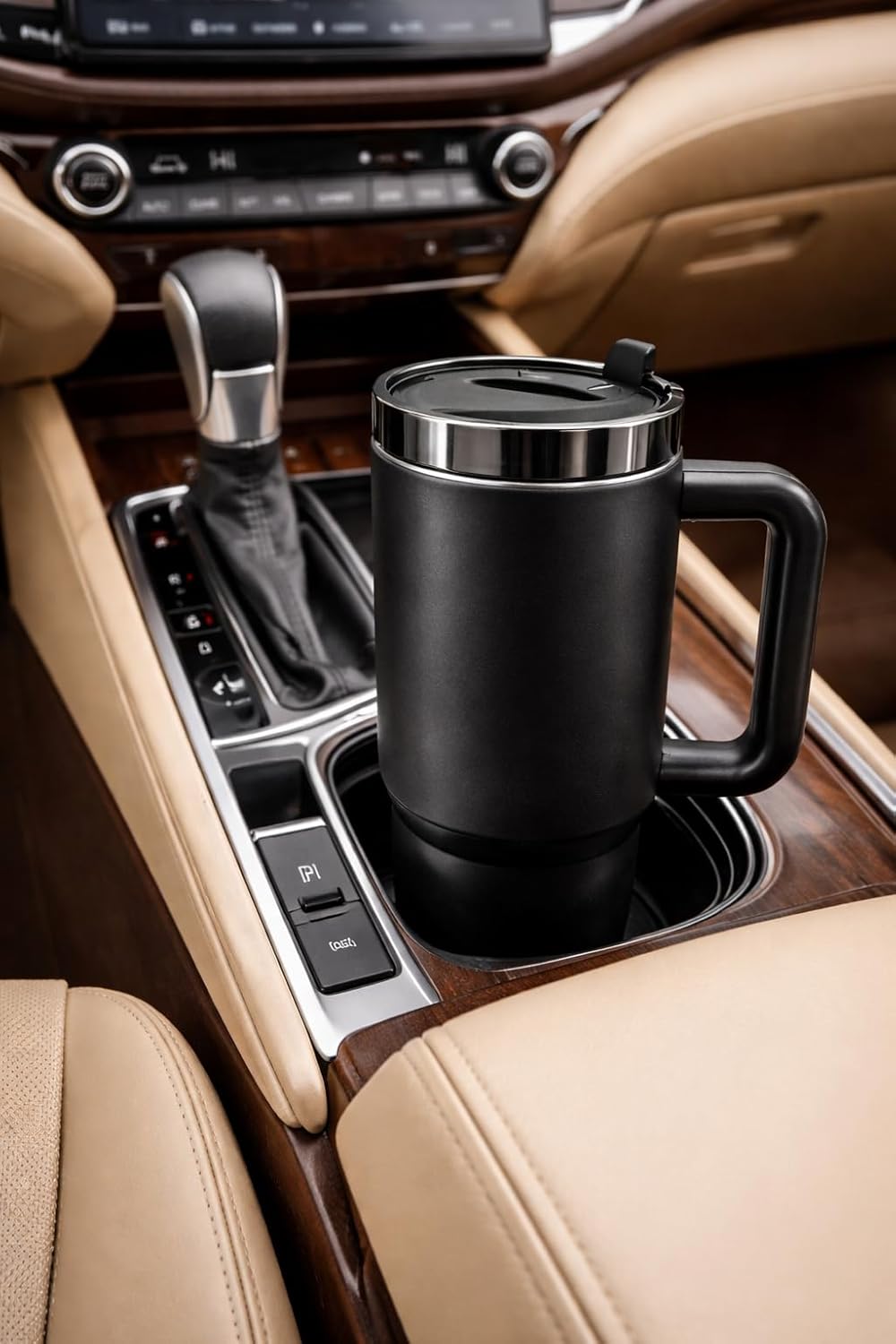 Shopsidex Tumbler with lid and Straw 1200ML Cup Stainless Steel Vacuum Insulated Tumbler for Water, Iced Tea or Coffee 1200ML Office Gym Travellingwith 2 Straw and 1 Cleaning Brush (Z- Black)