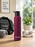 Maroon Stainless Steel Water Bottle
