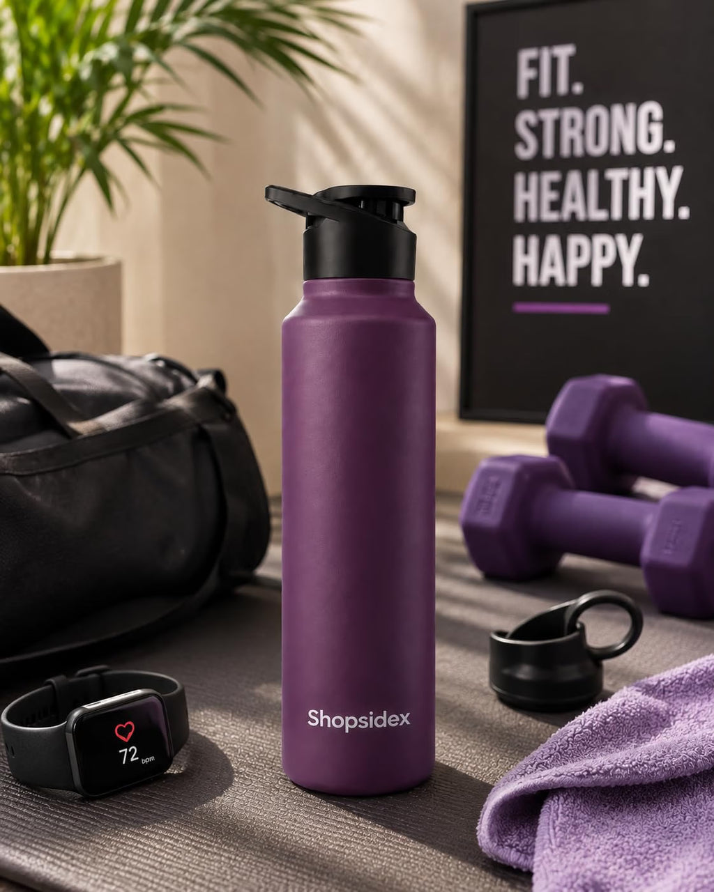 Stainless Steel Water Bottle, 1000 ml,Leak-Proof