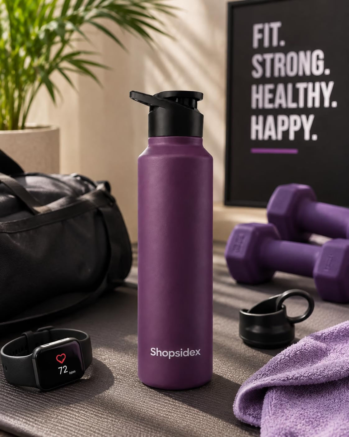 Stainless Steel Water Bottle, 1000 ml,Leak-Proof