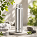 Shopsidex Stainless Steel Water Bottle 1000ml| Silver colour Durable, Leak-Proof, Easy Grip, Rust Free,for School,office,college,Travel, Gym & Work