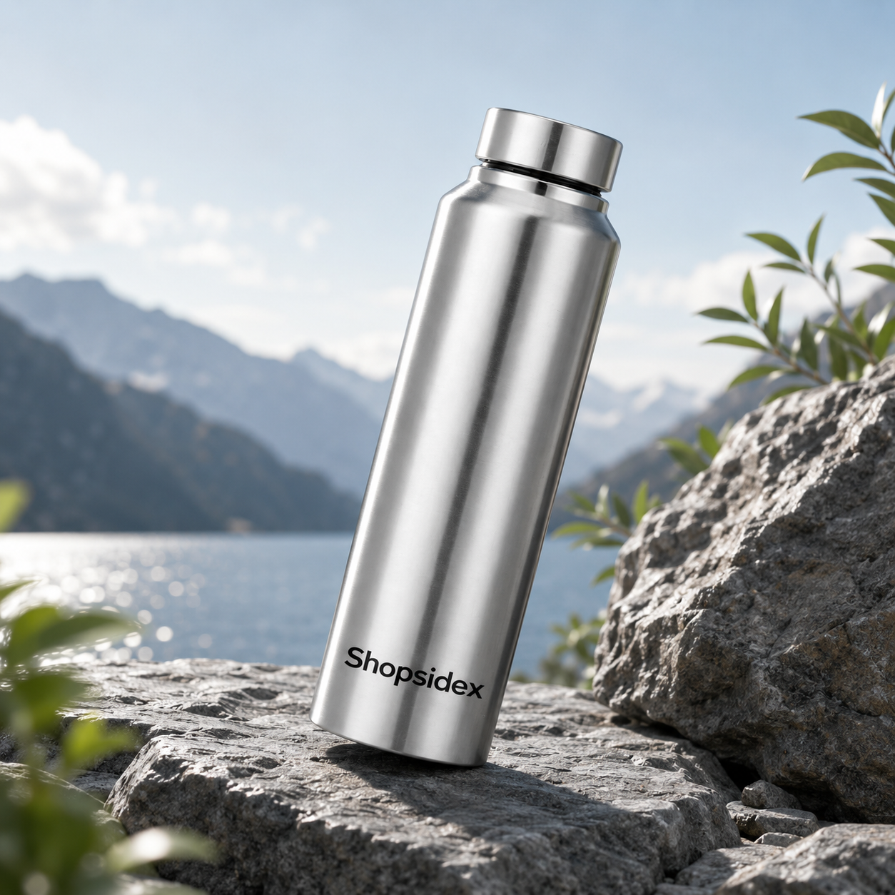 SHOPSIDEX Stainless Steel Water Bottle 1000ml