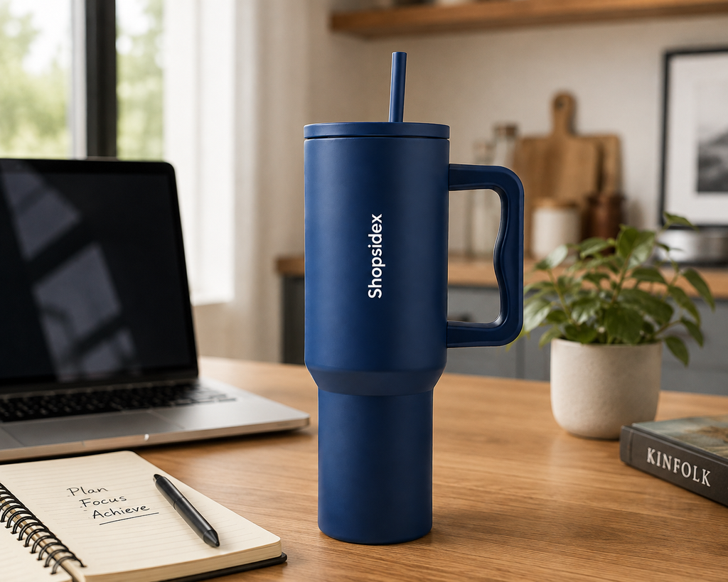 Moroccan Blue - Insulated Stanley Tumbler 1200ml | Stainless Steel |
