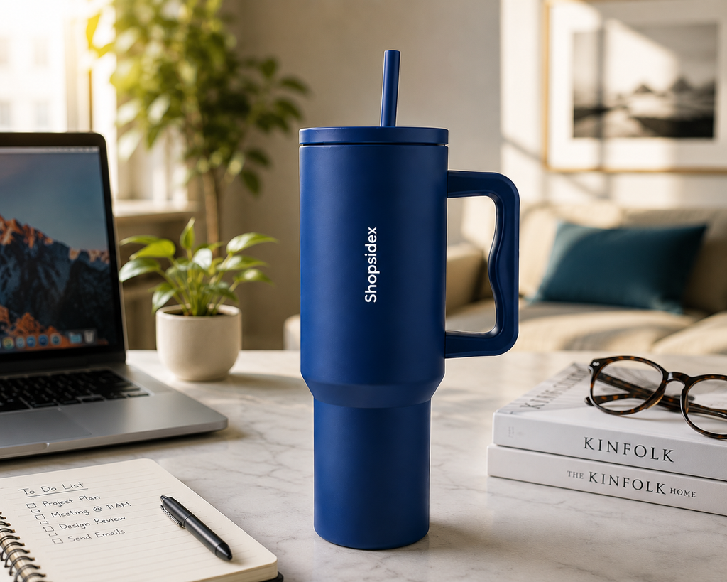 Moroccan Blue - Insulated Stanley Tumbler 1200ml | Stainless Steel |