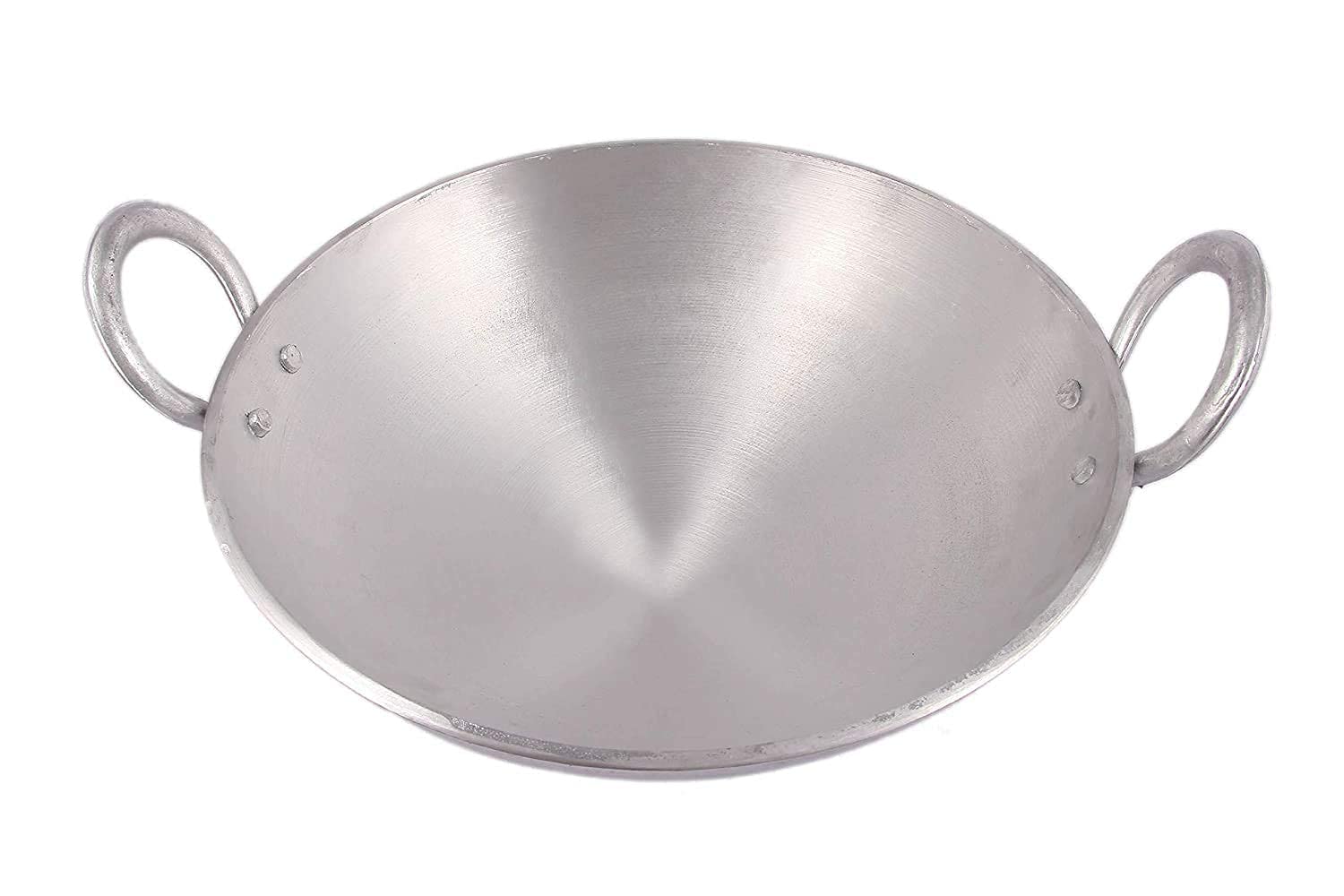 Aluminium kadhai Premium Range of Aluminum Kadhai Deep Kadai | Non Induction Kadai | Non Stick Kadai | Deep Cooking woks (30 Litter)