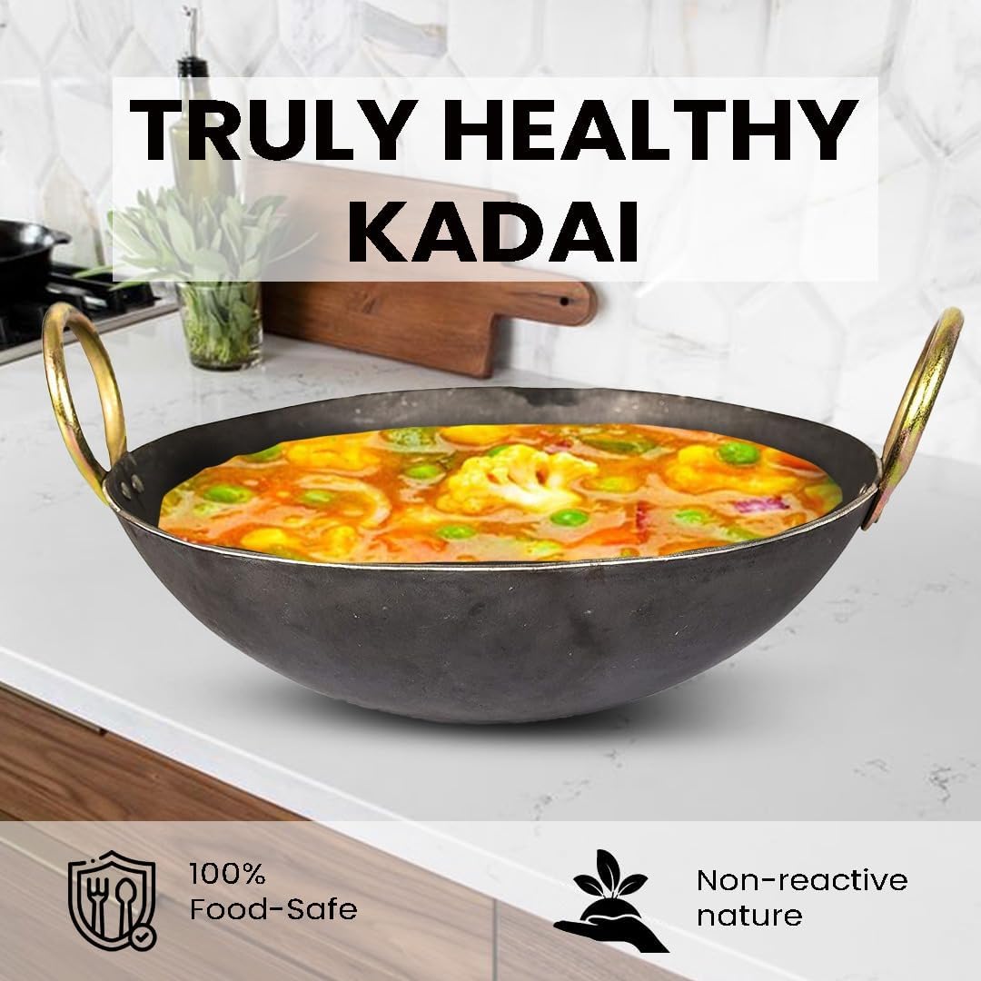 aluminium kadhai premium range of aluminum deep kadai | non induction | non stick | deep cooking (9 l) aluminium kadhai premium range of aluminum deep kadai | non induction | non stick | deep cooking (9 l)
