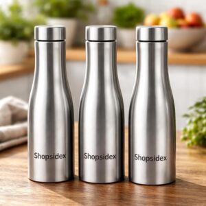Home water bottle quality hi rise stainless steel single wall 1000ml, fridge water bottle |bpa free | single wall leak proof, best for school