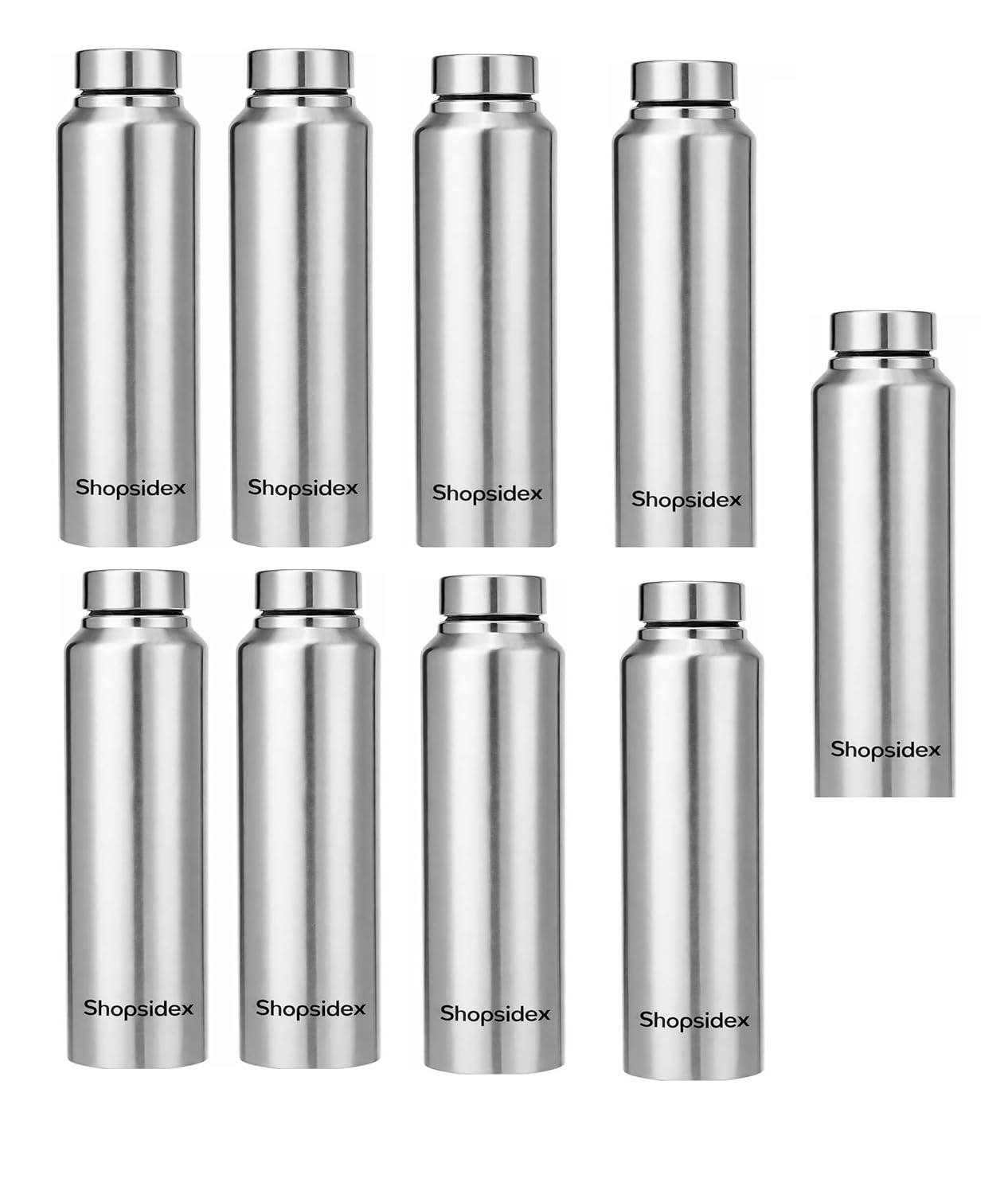 stainless steel water bottle, 1000 ml, silver, leak proof, modern design stainless steel water bottle, 1000 ml, silver, leak proof, modern design