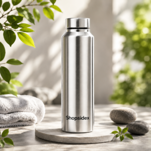 stainless steel water bottle 1000ml| silver colour durable, leak proof, easy grip, rust free,for school,office,college,travel, gym & work (nova series silver