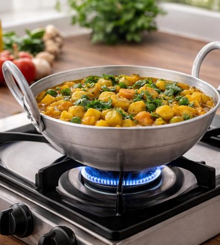 About aluminium kadhai premium range of aluminum deep kadai | non induction | non stick | deep cooking (9 l)